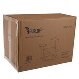 Krabpaal kat - kattenkrabpaal - 71 cm - met speeltje en huisje