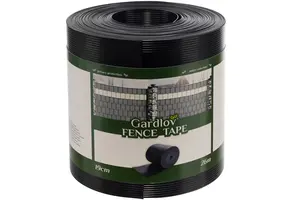 Vlechtband -  tuinafscheiding - antraciet - 19x260 cm