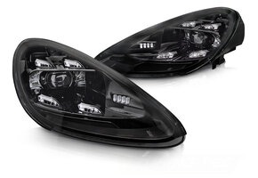 Koplampen LED - voor Porsche Cayenne 2010-2015 - DRL - zwart