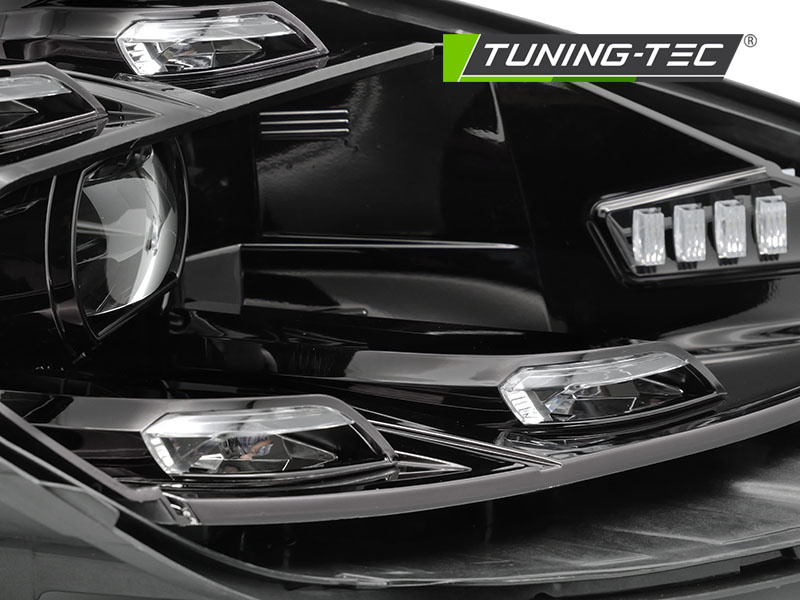 Koplampen LED geschikt voor Porsche Cayenne 2010-2015 - DRL - zwart