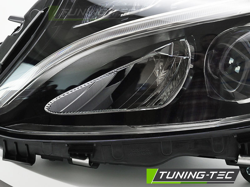 Koplamp links LED - voor Mercedes W205 2014-2018 sedan/station - TYC - zwart
