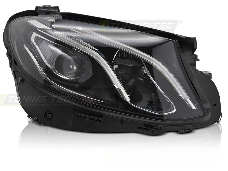 Koplamp rechts LED - voor Mercedes W213 2016-2019 - TYC - zwart