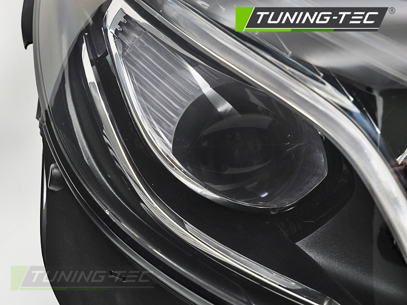 Koplamp rechts LED - voor Mercedes W213 2016-2019 - TYC - zwart