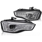 Koplampen LED geschikt voor AUDI A5 2011-2016 - DRL - chroom