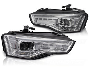 Koplampen LED - voor AUDI A5 2011-2016 - DRL - chroom