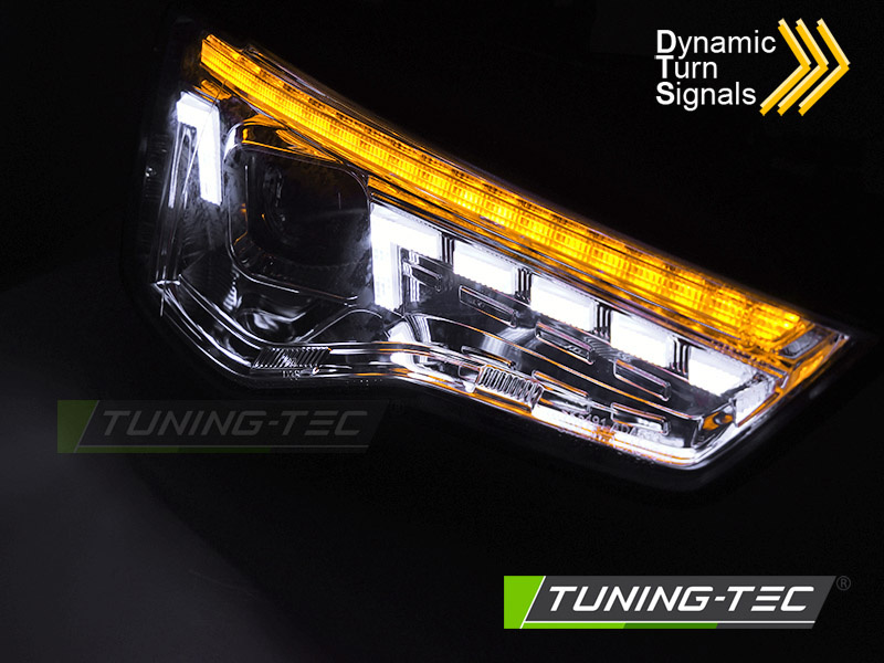 Koplampen LED - voor AUDI A5 2011-2016 - DRL - chroom