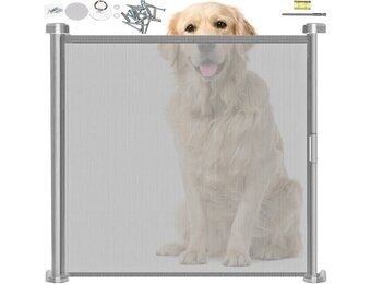 Traphekje oprolbaar - PVC - 87x151,5 cm - veiligheidshek