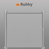 Traphekje oprolbaar - PVC - 87x151,5 cm - veiligheidshek