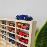 Vitrinekast voor speelgoedauto - 80 vakjes - 78,5x40x4,5 cm