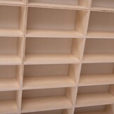 Vitrinekast voor speelgoedauto - 90 vakjes - 78,5x50x4,5 cm