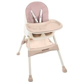 Kinderstoel - meegroei - eetstoel baby - 3-in-1 - roze