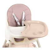 Kinderstoel - meegroei - eetstoel baby - 3-in-1 - roze