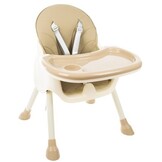 Kinderstoel - meegroei - eetstoel baby - 3-in-1 - beige