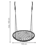 Nestschommel - gevlochten - 100 cm - tot 150 kg - nest schommel