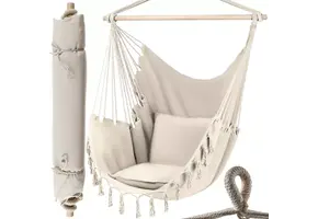 Hangstoel buiten en binnen - 130x97 cm - max. 120 kg - beige