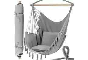 Hangstoel buiten en binnen - 130x97 cm - max. 120 kg - grijs