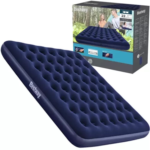 Bestway 2 persoons luchtbed - 203 x 183 x 22 cm - blauw
