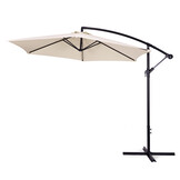 Zweefparasol - beige - opvouwbaar - Ø 3m - 270 cm hoog