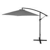 Zweefparasol - grijs- opvouwbaar - Ø 3m - 270 cm hoog