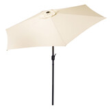 Tuinparasol - beige - zwengel - kantelbaar - 270cm