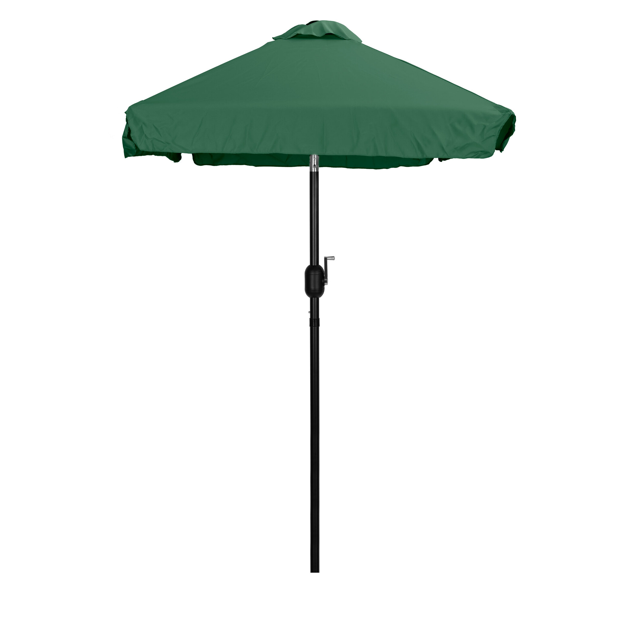 Rechthoekige tuinparasol - groen - kantelbaar - 200x140 cm