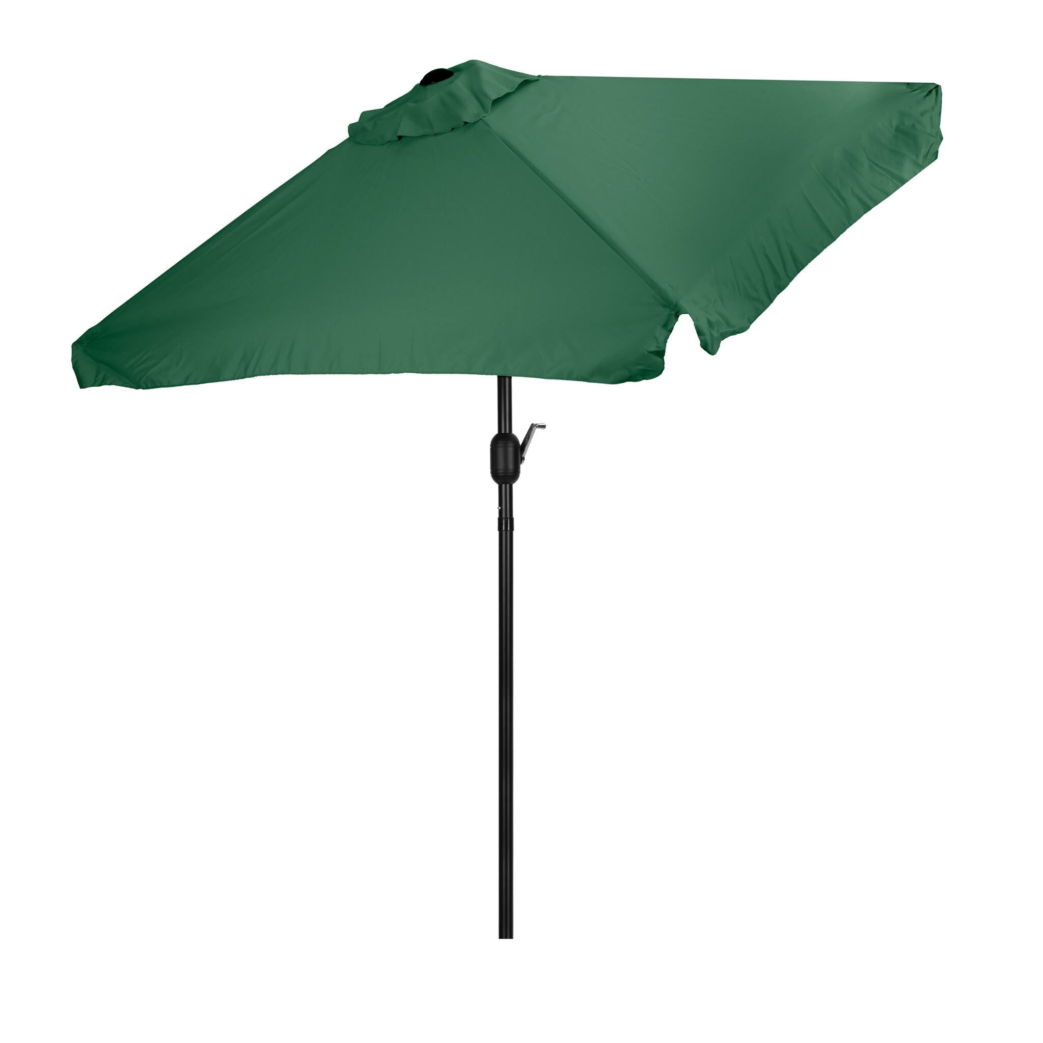 Rechthoekige tuinparasol - groen - kantelbaar - 200x140 cm