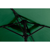 Rechthoekige tuinparasol - groen - kantelbaar - 200x140 cm