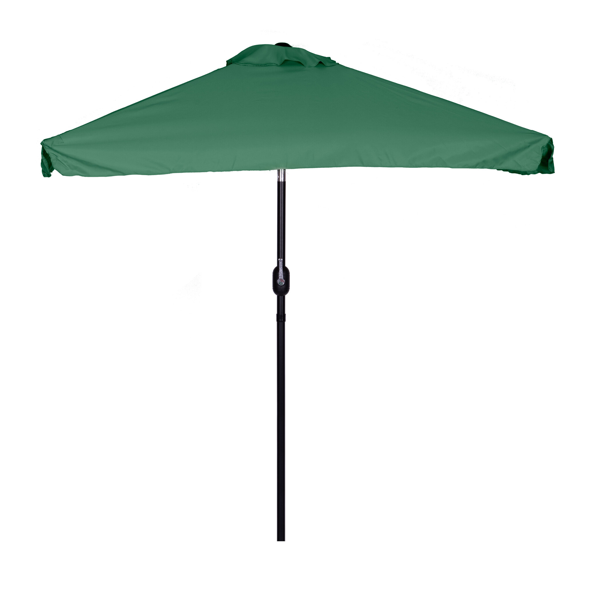 Rechthoekige tuinparasol - groen - kantelbaar - 200x140 cm