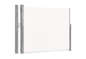 Uittrekbaar windscherm - beige - 300x160 cm - voor terras & tuin