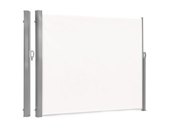 Uittrekbaar windscherm - beige - 300x200 cm - voor terras & tuin