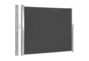 Uittrekbaar windscherm - antraciet - 300x200 cm - terras & tuin