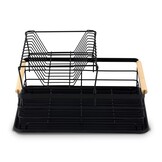 Afdruiprek - tweelaags - zwart - 40x30x25cm