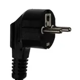 Inbouw stekkerdoos - 230VAC/50Hz - 2 voudig + USB - zwart