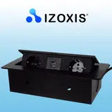 Inbouw stekkerdoos - 230VAC/50Hz - 2 voudig + USB - zwart