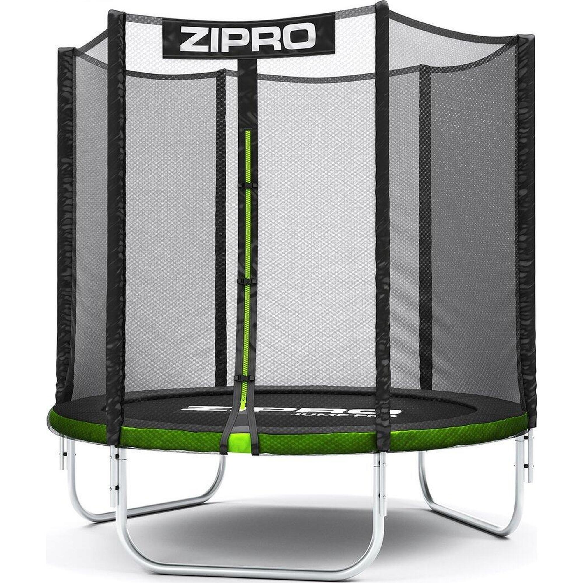Trampoline met net - Ø 140 cm - tot 25 kg - groen