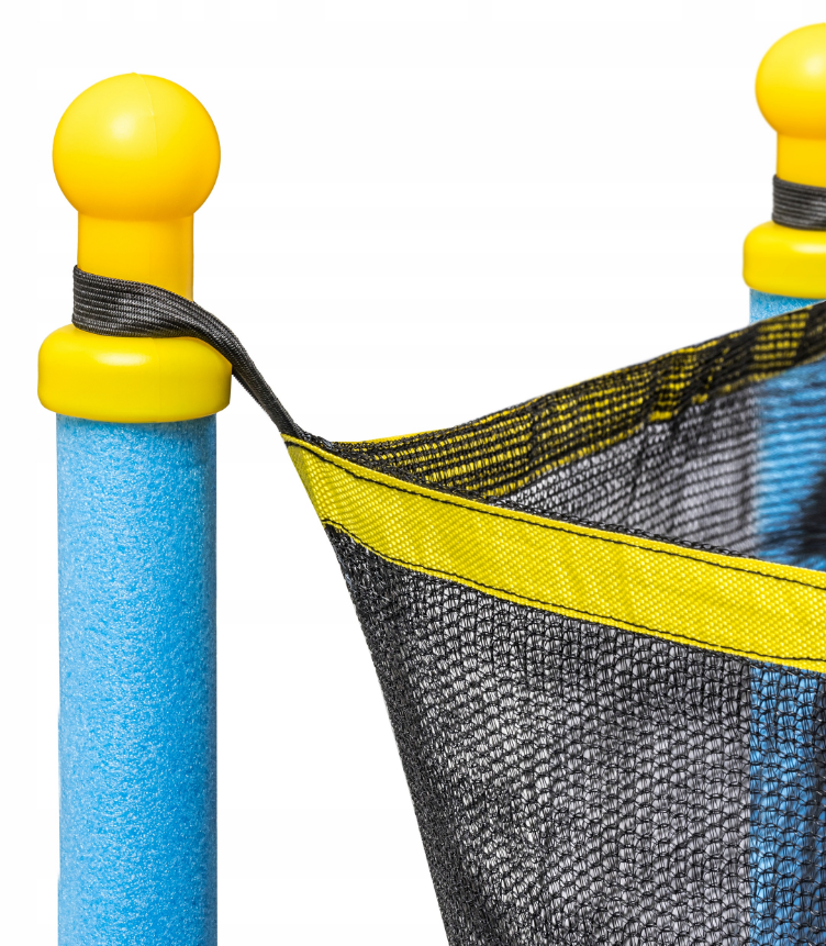 Trampoline met net - Ø 140 cm - tot 45 kg - blauw geel