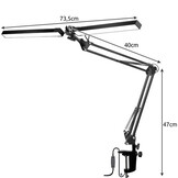 Bureaulamp - verstelbaar - 73,5 cm - 3 lichtkleuren - zwart