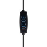 Bureaulamp - verstelbaar - 73,5 cm - 3 lichtkleuren - zwart