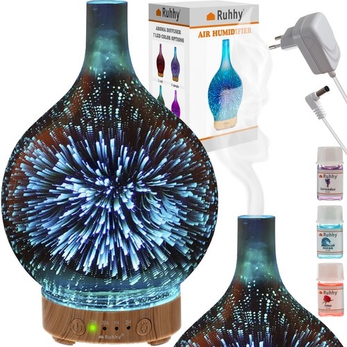 Aroma diffuser - humidifier - 100ml - met olie - blauw
