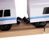 Houten treinbaan - elektrische trein - 37 delig - 85x42x14,5 cm