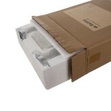 Kaarsenstandaard - 3 kandelaars - 28, 34 en 41 cm hoog - zilver