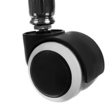 Tabouret - kapperskruk - 43-54 cm - beenondersteuning - zwart