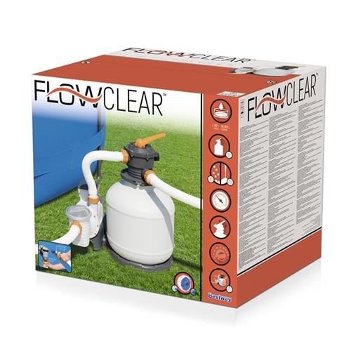 Bestway zwembadpomp - 1100-66600L - 11.355 L/u - 65x64 cm
