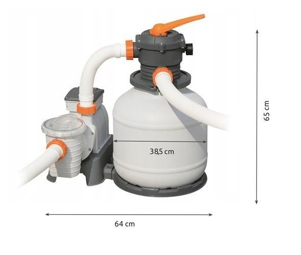 Bestway zwembadpomp - 1100-66600L - 11.355 L/u - 65x64 cm