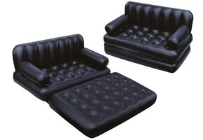 Bestway - opblaasbare bank - 188x152x64 cm - zwart