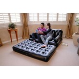 Bestway - opblaasbare bank - 188x152x64 cm - zwart