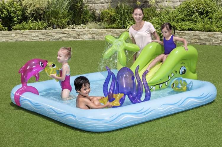 Bestway - kinderzwembad - aquarium - fontein - 239x206x86cm