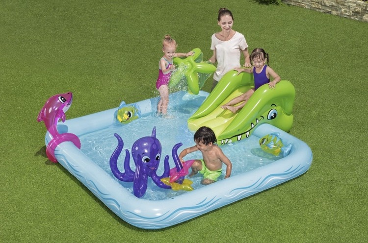 Bestway - kinderzwembad - aquarium - fontein - 239x206x86cm