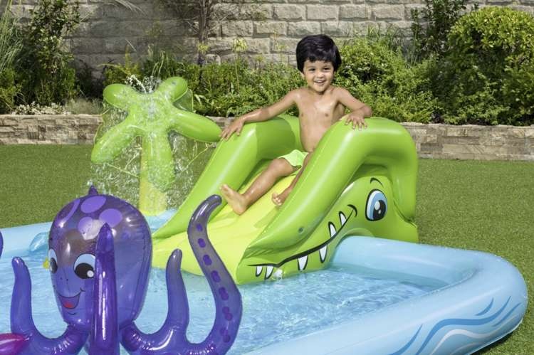 Bestway - kinderzwembad - aquarium - fontein - 239x206x86cm