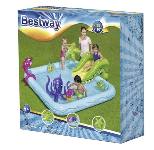 Bestway - kinderzwembad - aquarium - fontein - 239x206x86cm